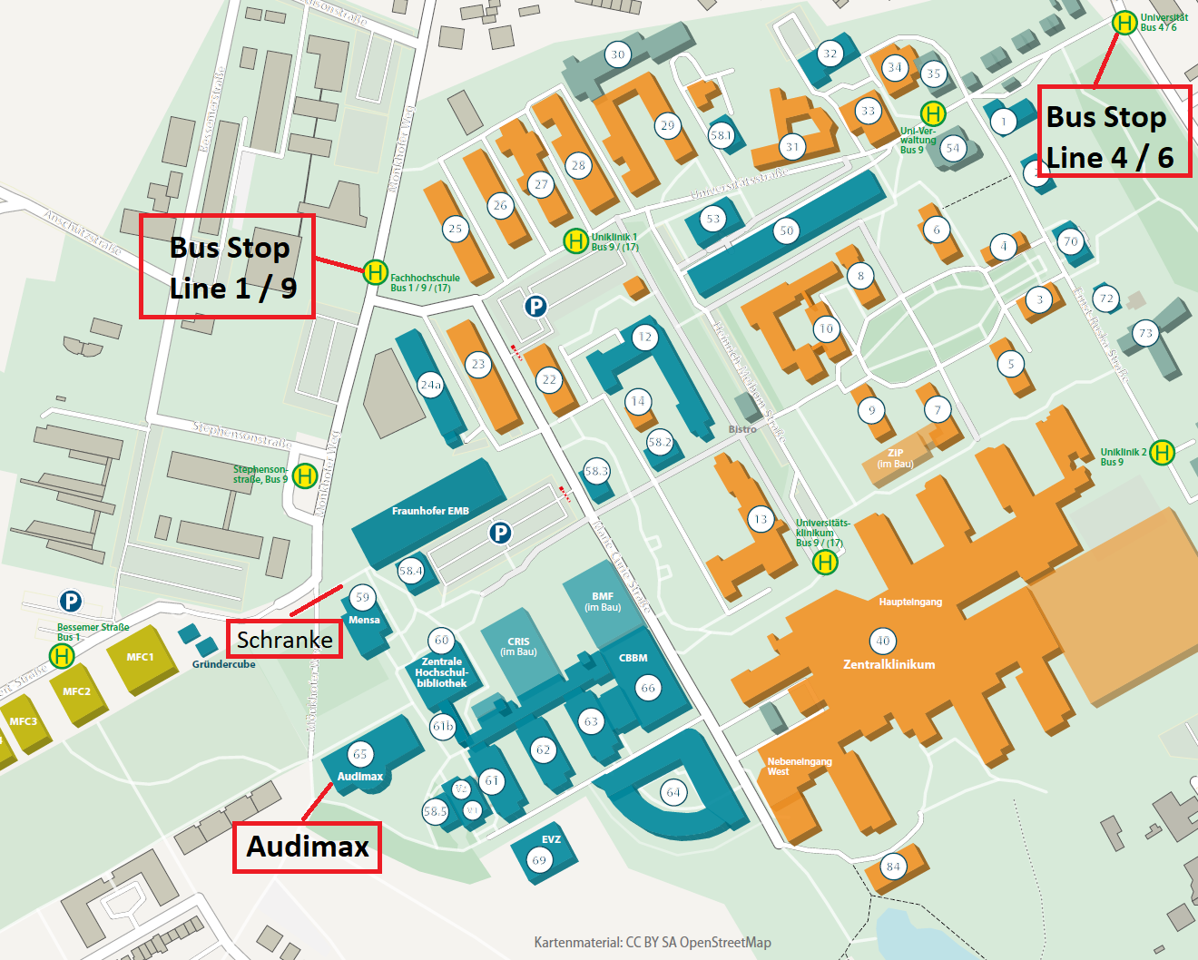 Map of the Congress Venue